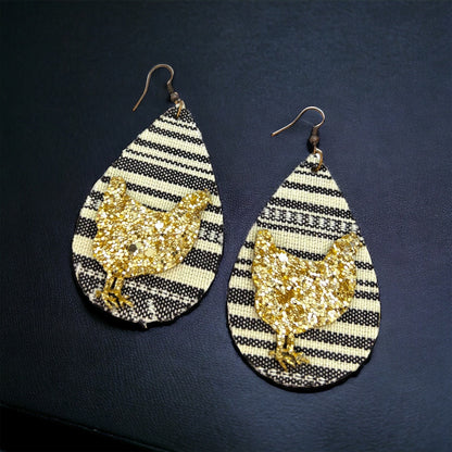 Rooster Earrings - Rooster Jewelry, Handmade Earrings, Handmade Jewelry, Animal Earrings, Animal Jewelry, Chicken Earrings, Chicken Mom