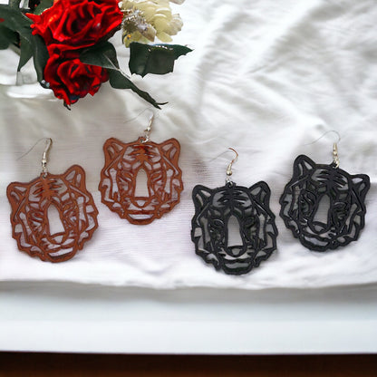Tiger Earrings - Tiger Jewelry, Handmade Earrings, Handmade Jewelry, Animal Earrings, Tiger Football, Animal Jewelry, Tigers, Tiger Costume