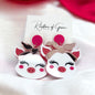 Pig Earrings - Pig Jewelry, Pink Pig, Handmade Earrings, Handmade Jewelry, Animal Earrings, Animal Jewelry, Piggy, Pig Accessories