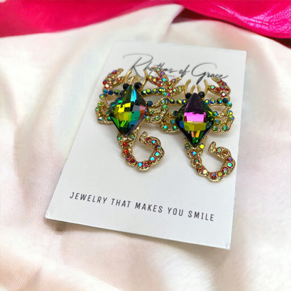 Scorpion Earrings - Scorpion Jewelry, Handmade Earrings, Handmade Jewelry, Animal Earrings, Animal Jewelry, Scorpions, Scorpio Earrings