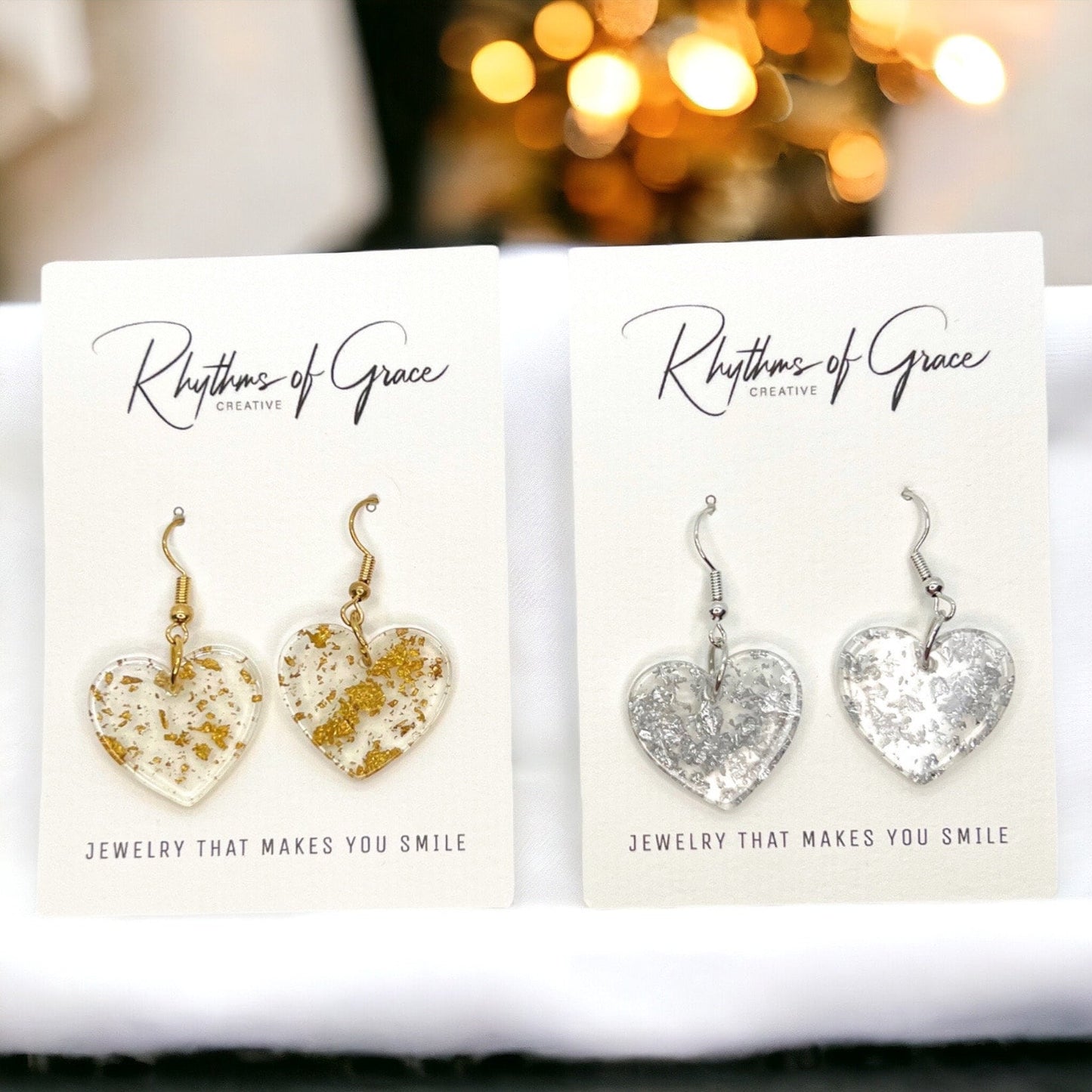 Heartfelt Elegance: Dangle into Love with Gold & Silver Earrings! - Rhythms of Grace Creative