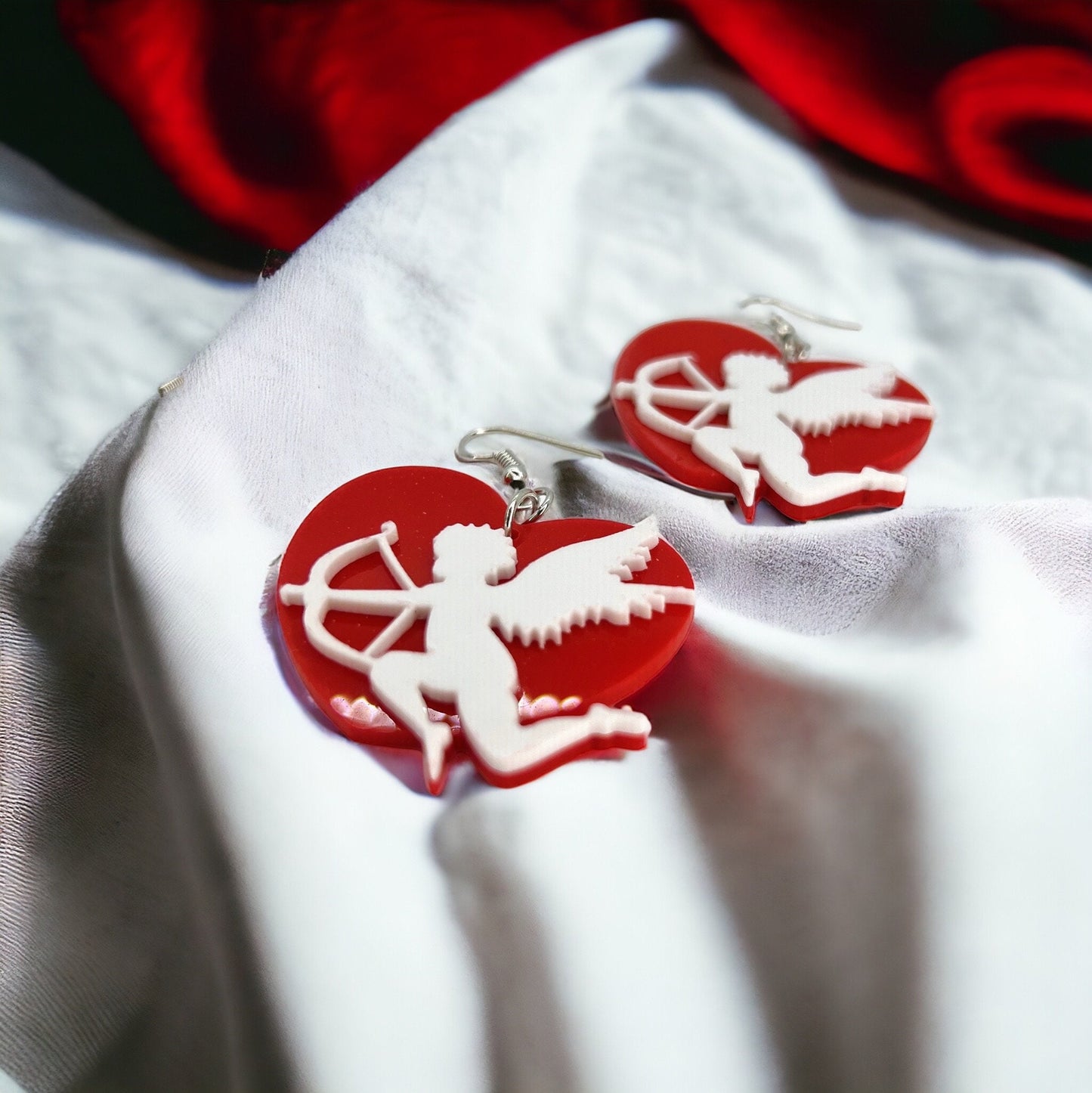 Cupid’s Charm: Love-Struck Heart Earrings for Every Occasion! 💘✨ - Rhythms of Grace Creative