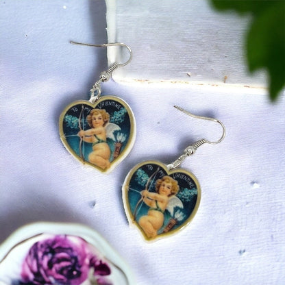 Vintage Vibes, Cupid Approved – Retro Cherub Earrings 💘 - Rhythms of Grace Creative