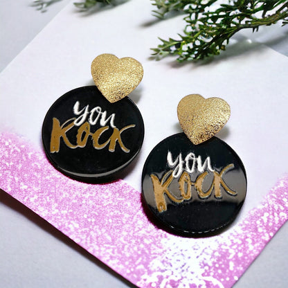 You Rock Earrings - Spread the Love This Valentine's Day! - Rhythms of Grace Creative
