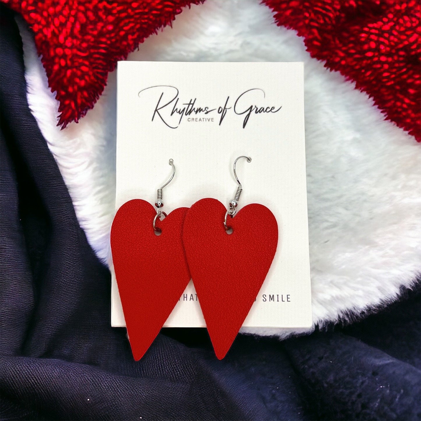 Love in Every Dangle: Vibrant Red Heart Earrings for A Perfect Valentine's Day! - Rhythms of Grace Creative