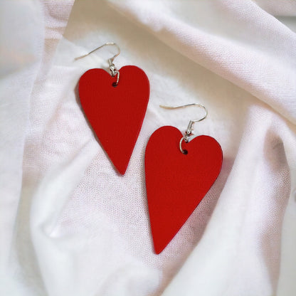 Love in Every Dangle: Vibrant Red Heart Earrings for A Perfect Valentine's Day! - Rhythms of Grace Creative