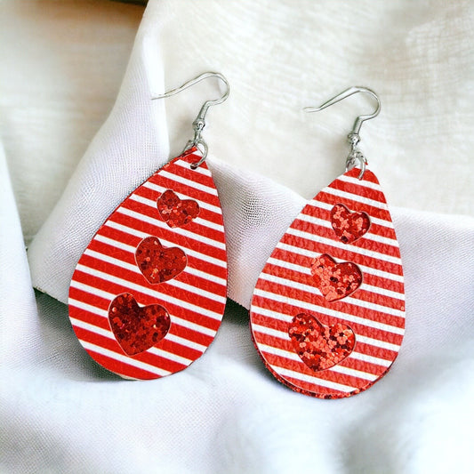 Love in Every Swing: Vibrant Red Heart Dangle Earrings! - Rhythms of Grace Creative