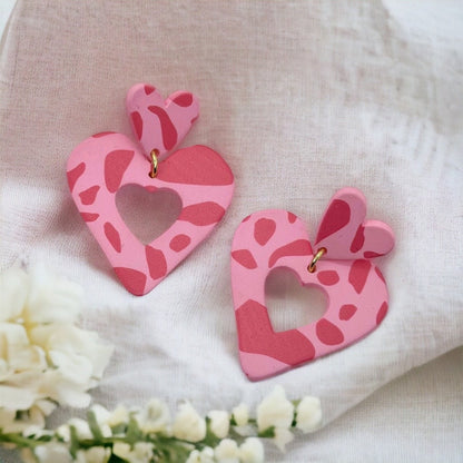 Heartfelt Style: Pink Dangle Earrings for Lovebirds! - Rhythms of Grace Creative