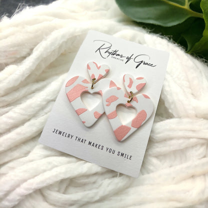 Heartfelt Style: Pink Dangle Earrings for Lovebirds! - Rhythms of Grace Creative