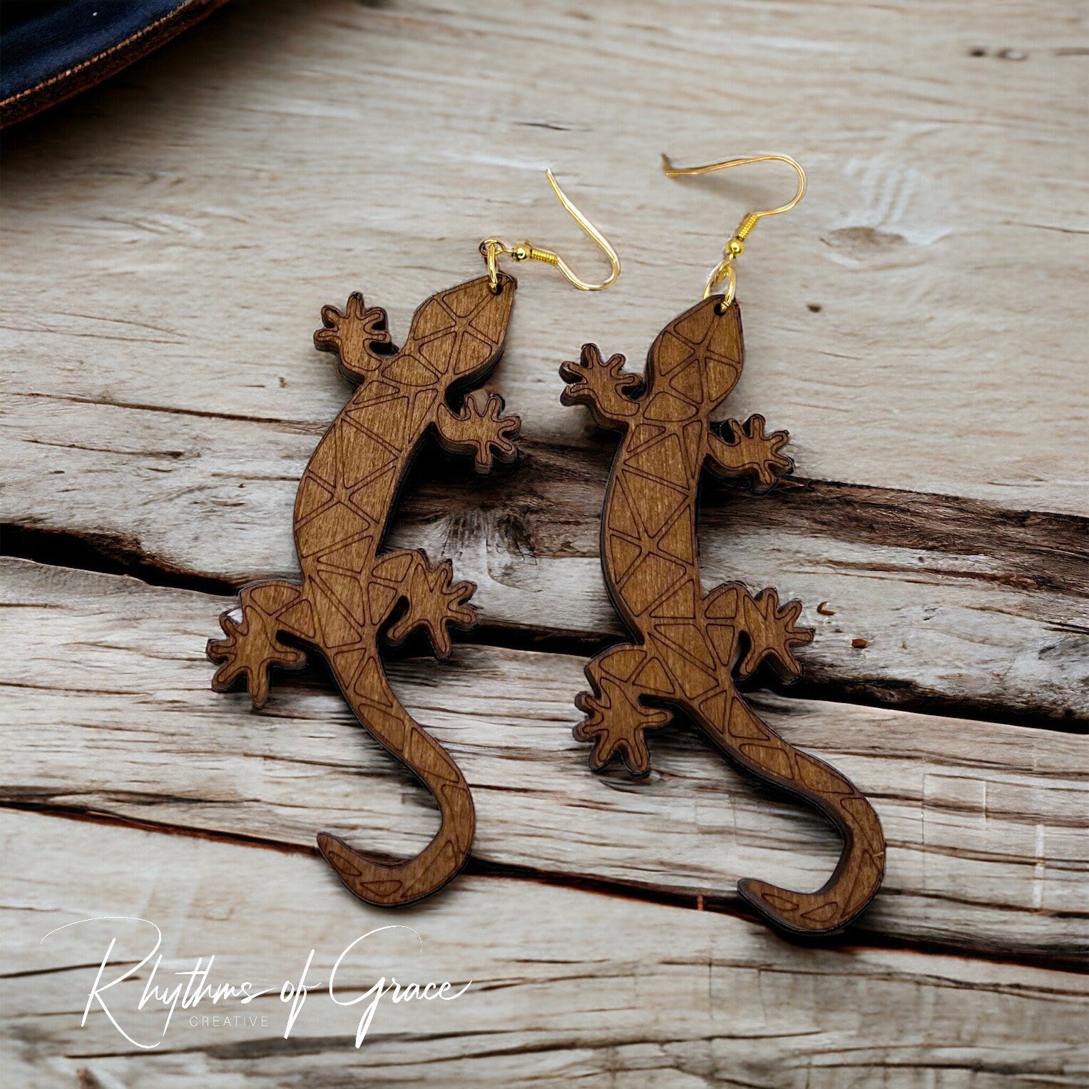 Lizard Earrings - Lizard Jewelry, Handmade Earrings, Handmade Jewelry, Animal Earrings, Animal Jewelry, Gecko Earrings, Gecko Jewelry