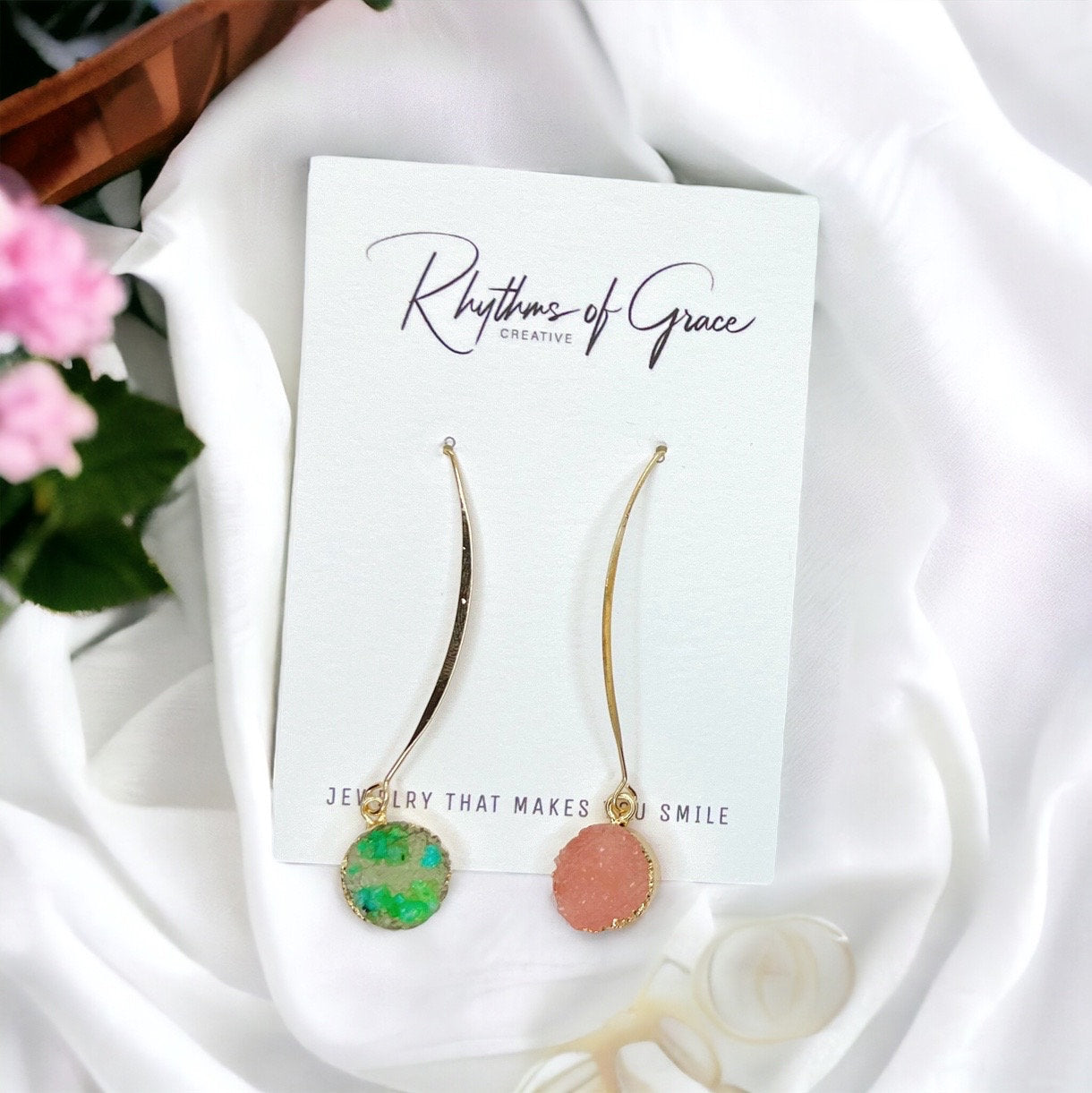 Gender Reveal Earrings - Baby Shower, New Mom, Mother’s Day, Mom Earrings, Momma Earrings, Mama Earrings, Team Pink, Team Blue, Pink or Blue