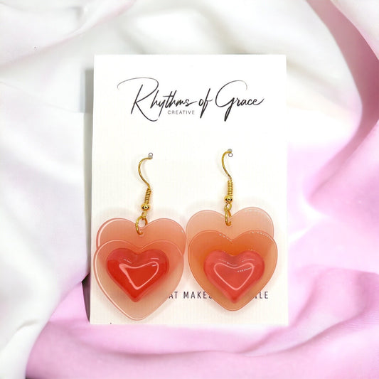 Love is in the Air: Adorable Pink Heart Earrings for Every Occasion! - Rhythms of Grace Creative