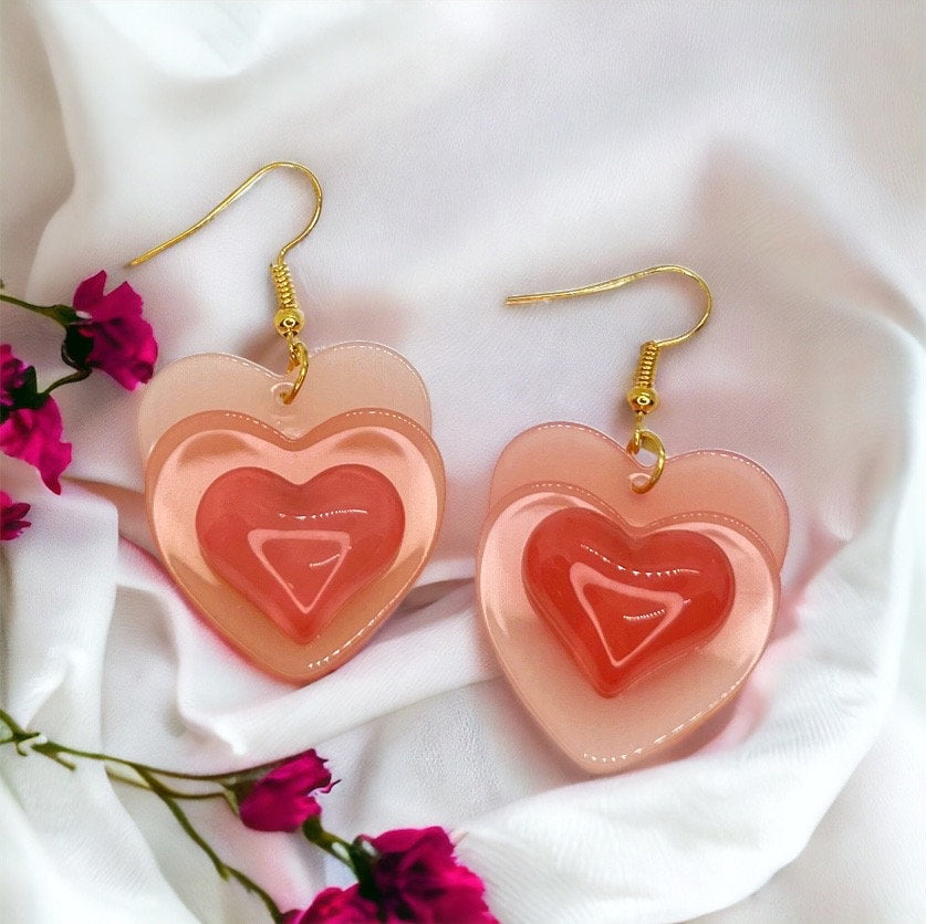 Love is in the Air: Adorable Pink Heart Earrings for Every Occasion! - Rhythms of Grace Creative