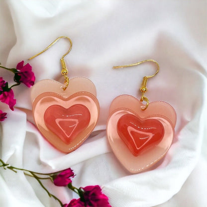 Love is in the Air: Adorable Pink Heart Earrings for Every Occasion! - Rhythms of Grace Creative