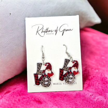 Whimsical Gnome Earrings: Spread Love & Joy this Valentine's Day! - Rhythms of Grace Creative
