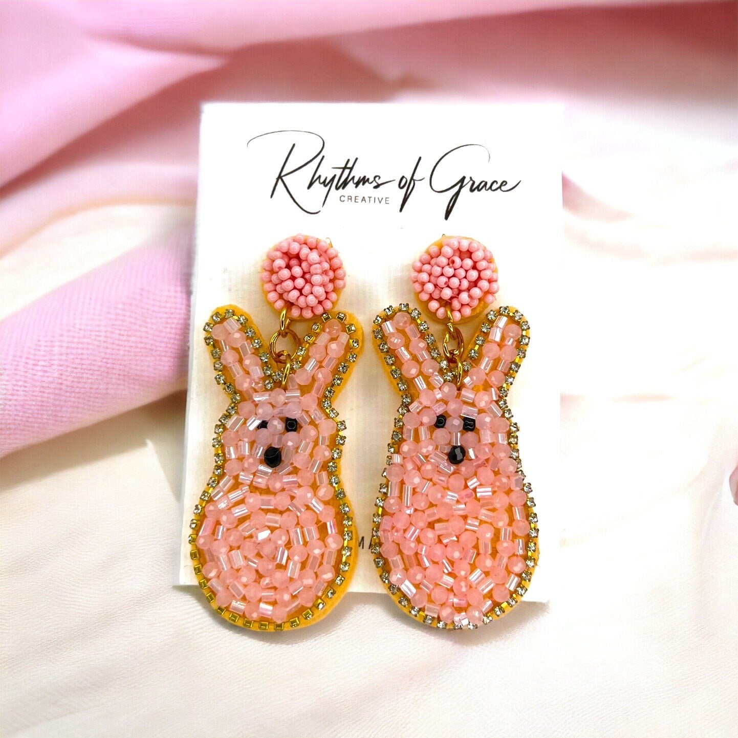 Beaded Easter Earrings - Hop Into Spring Style! - Rhythms of Grace Creative