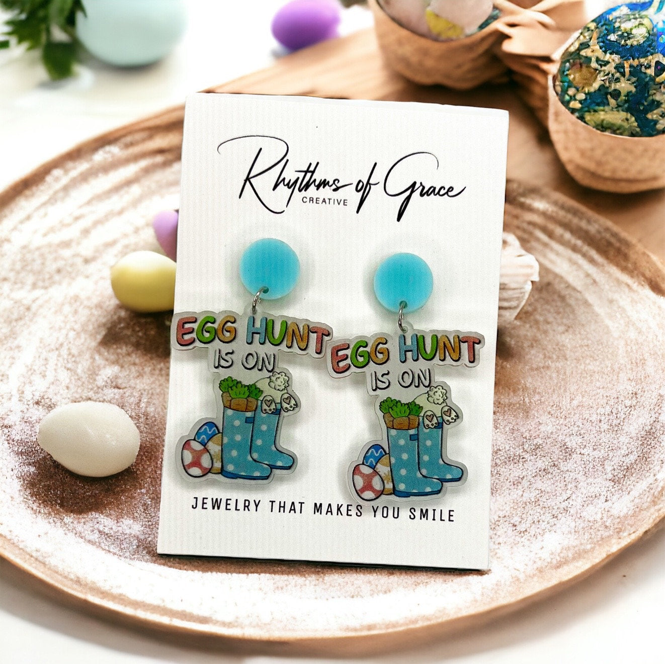 Hop Into Style: Adorable Easter Earrings – Bunny, Egg, and Boot Designs! - Rhythms of Grace Creative