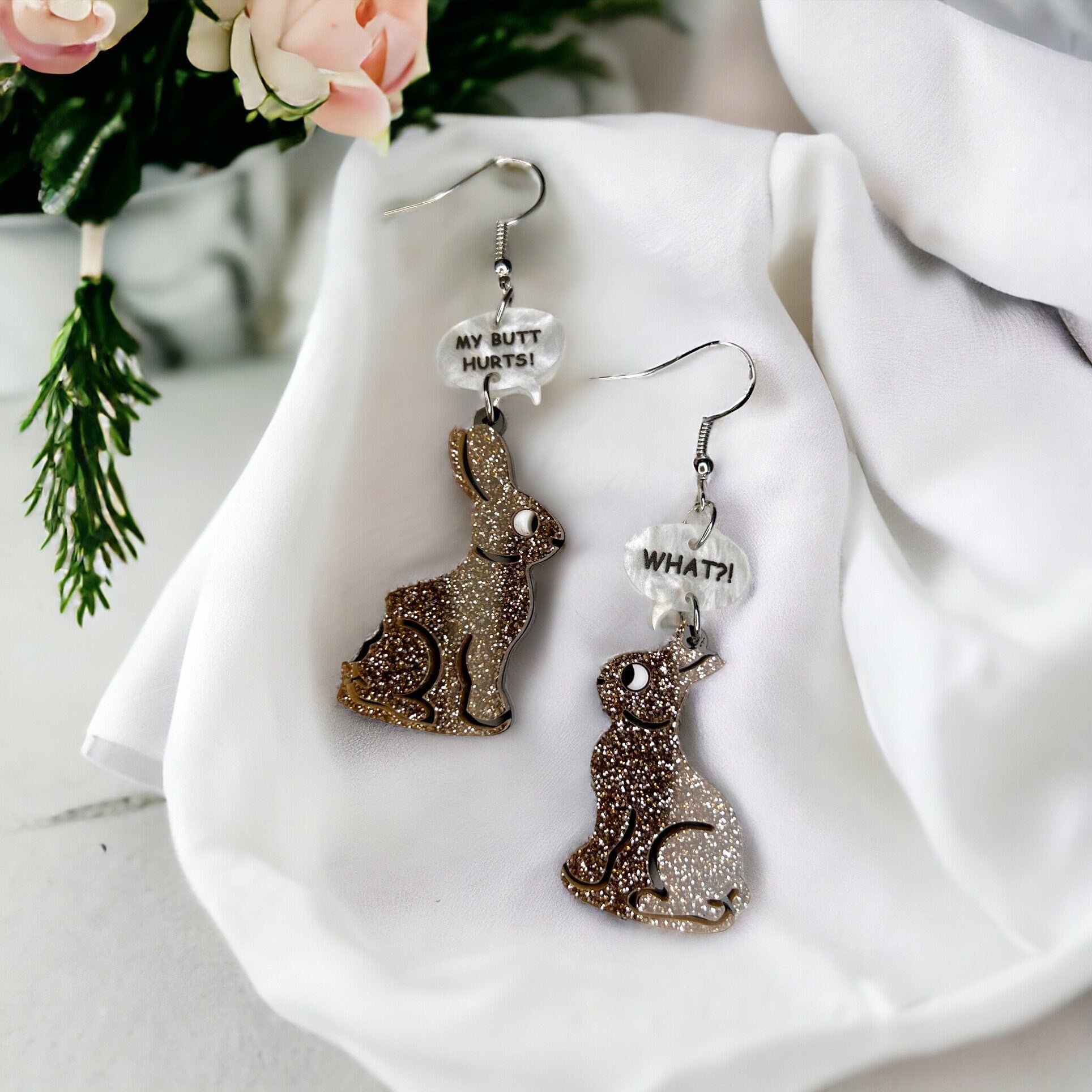 Hop-tastic Chocolate Rabbit Earrings: Ears to a Hilarious Easter! - Rhythms of Grace Creative