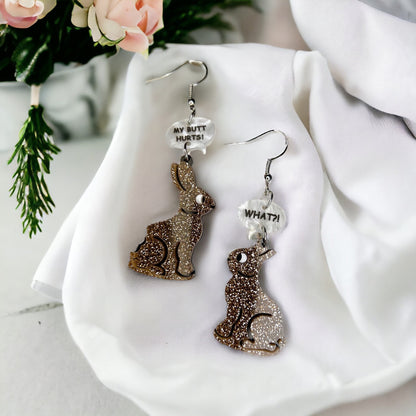 Hop-tastic Chocolate Rabbit Earrings: Ears to a Hilarious Easter! - Rhythms of Grace Creative