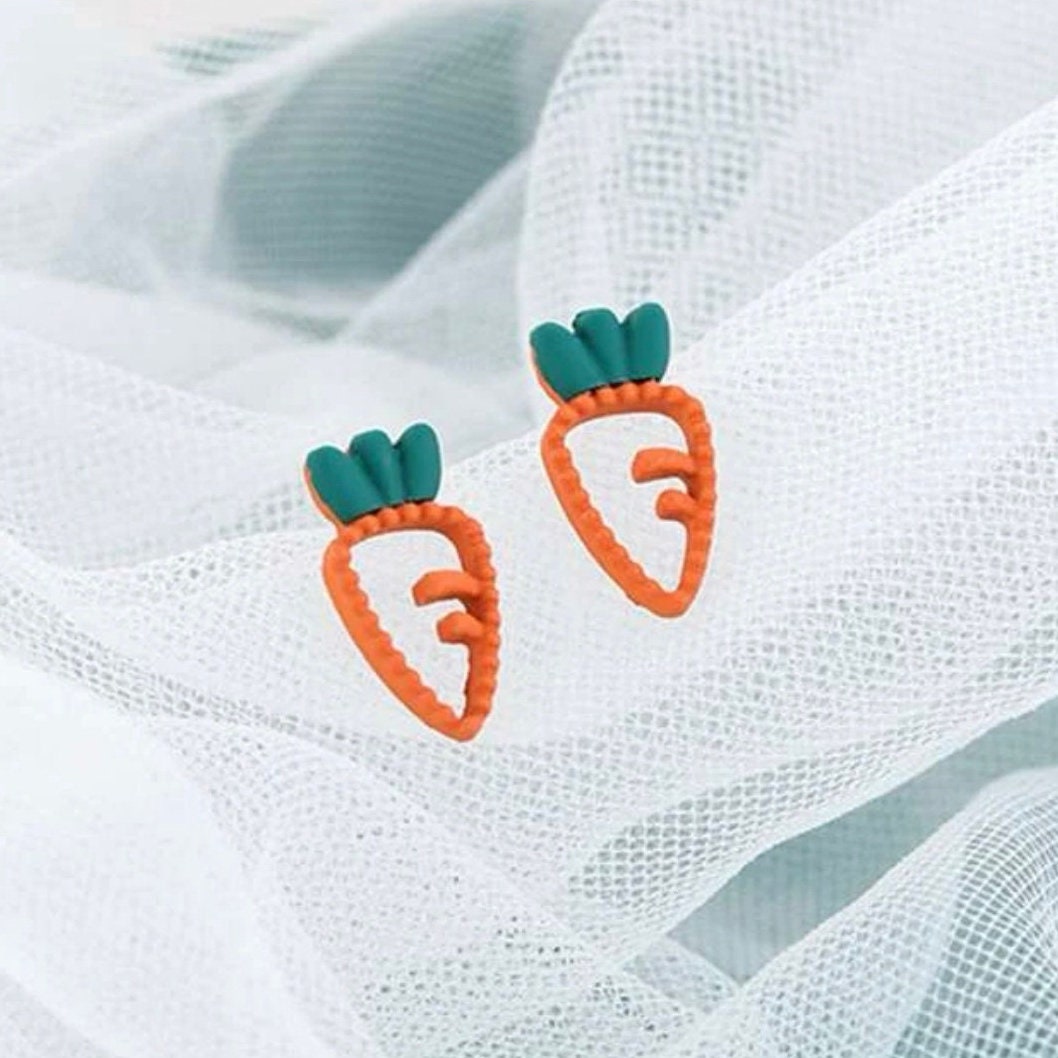 Jump into Spring: Adorable Carrot Easter Studs for Your Festive Flair! - Rhythms of Grace Creative