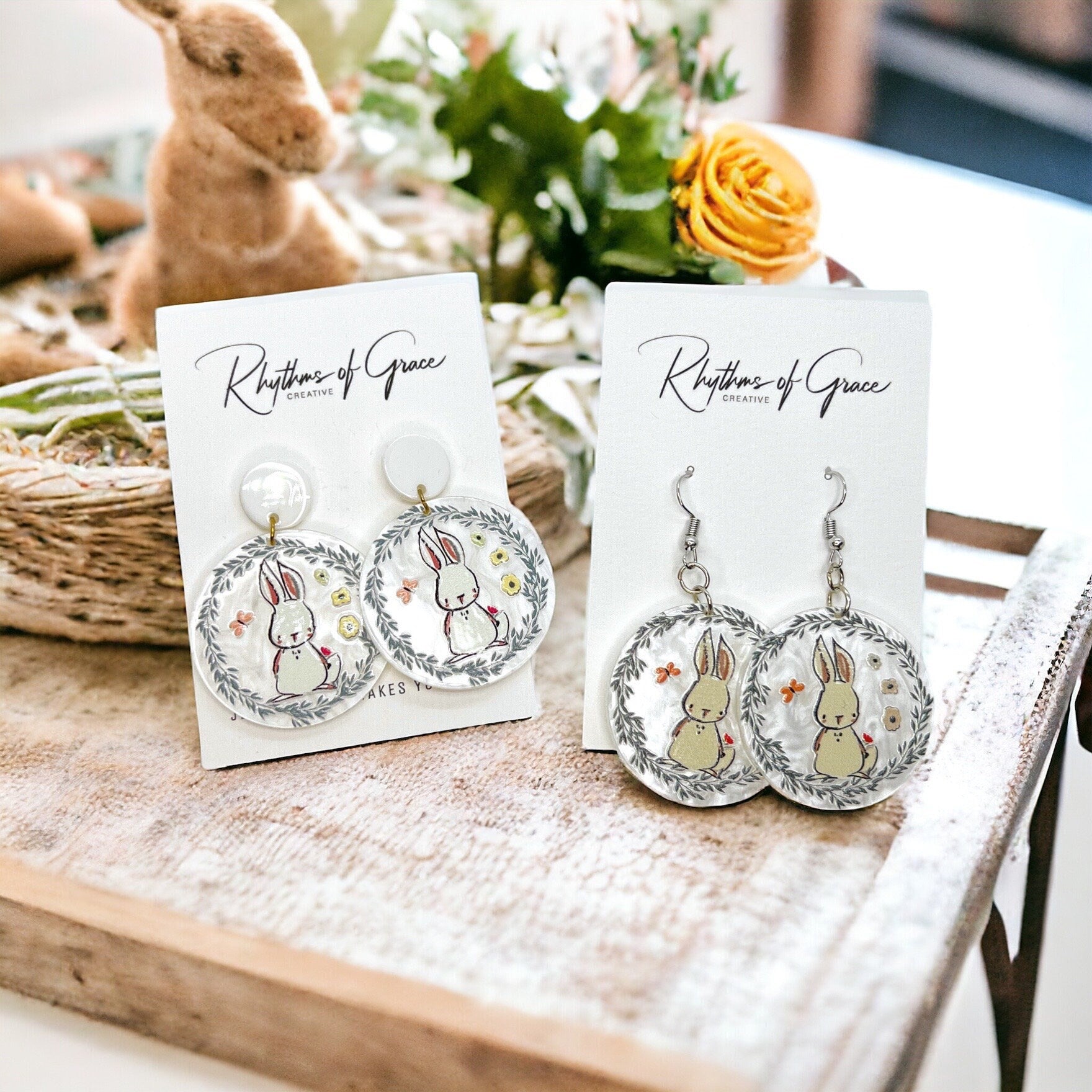 Easter Egg-citement: Adorable Bunny Earrings for a Stylish Spring! - Rhythms of Grace Creative