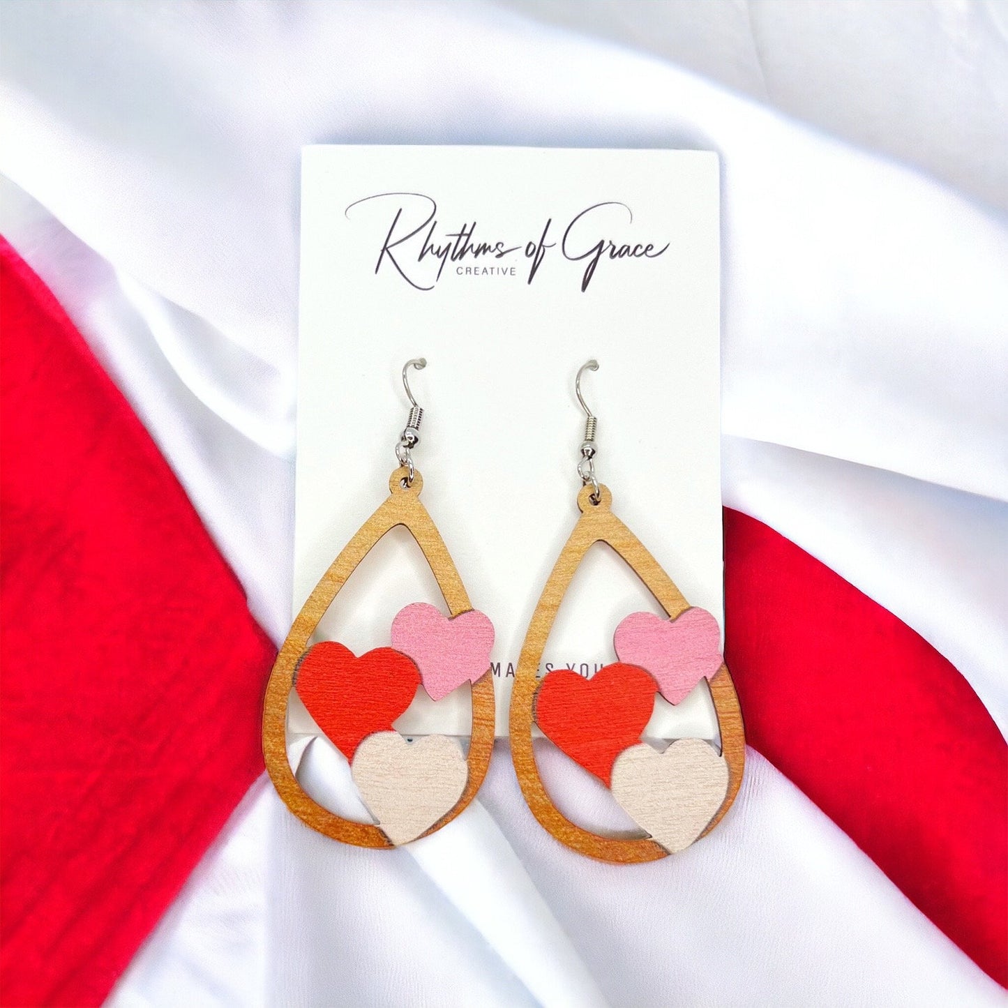 Love is in the Air: Heart Earrings for Your Valentine! 💖 - Rhythms of Grace Creative