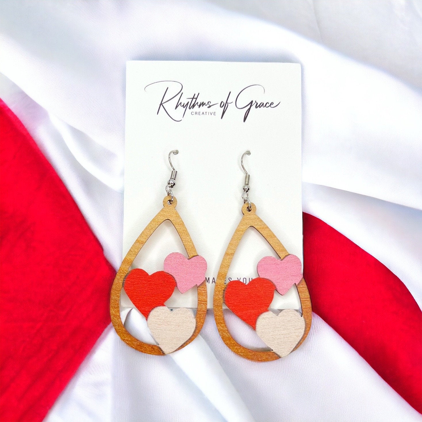 Love is in the Air: Heart Earrings for Your Valentine! 💖 - Rhythms of Grace Creative