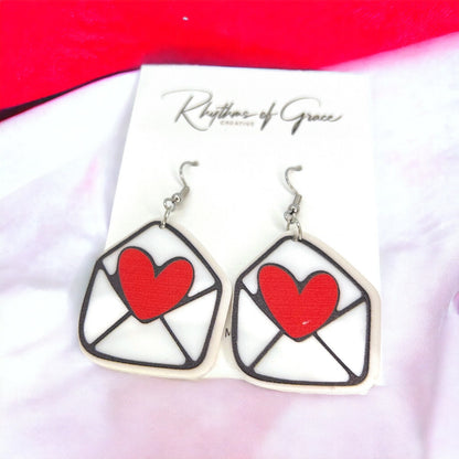 Love Letter Earrings: The Perfect Valentine’s Day Accessory! 💌 - Rhythms of Grace Creative