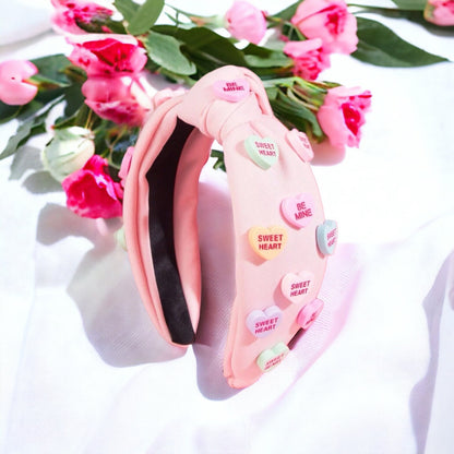 Love is in the Hair: Adorable Conversation Hearts Headbands for Valentine’s Day! - Rhythms of Grace Creative