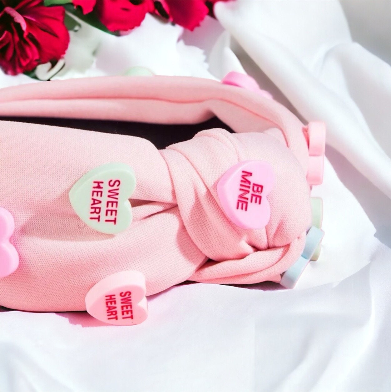 Love is in the Hair: Adorable Conversation Hearts Headbands for Valentine’s Day! - Rhythms of Grace Creative