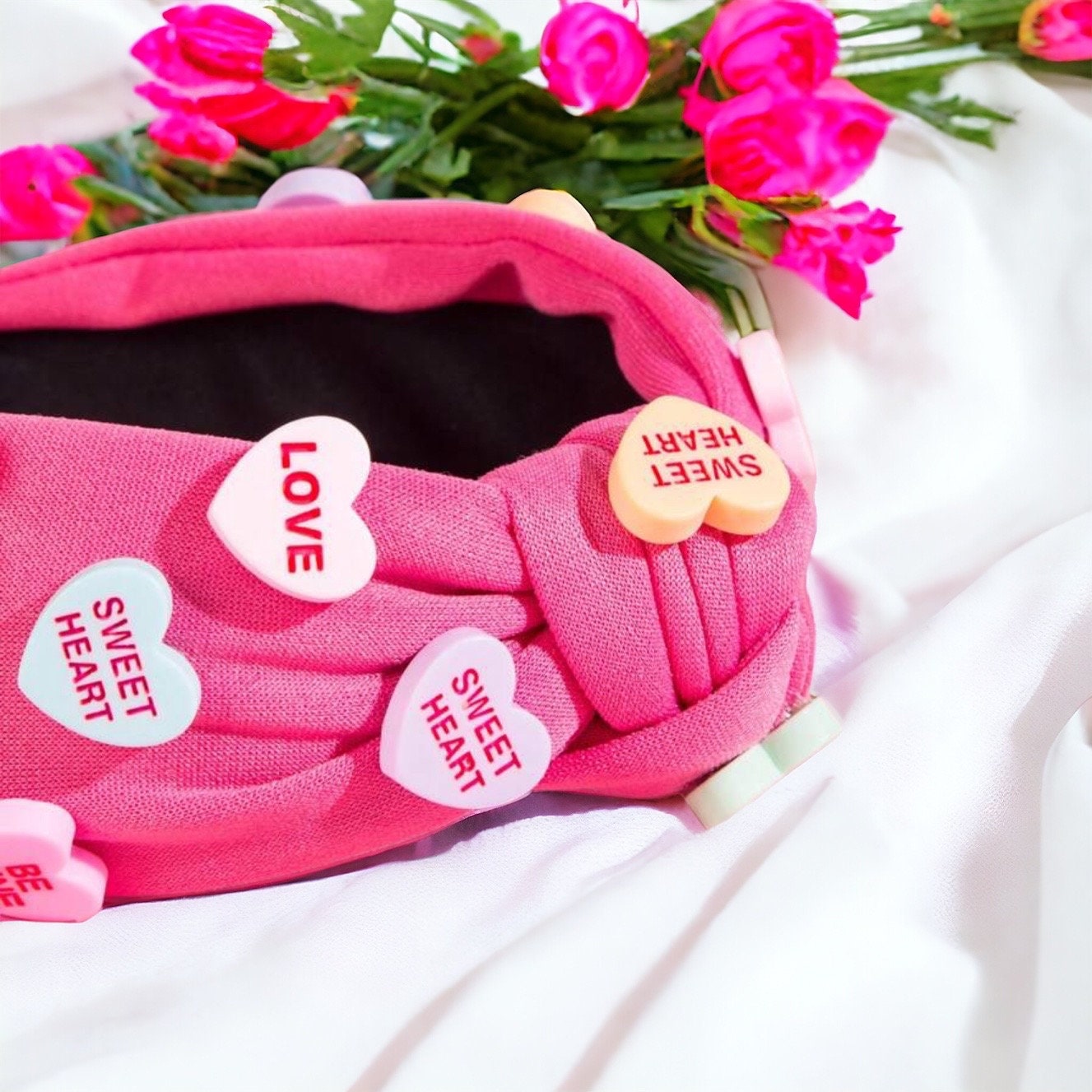 Love is in the Hair: Adorable Conversation Hearts Headbands for Valentine’s Day! - Rhythms of Grace Creative