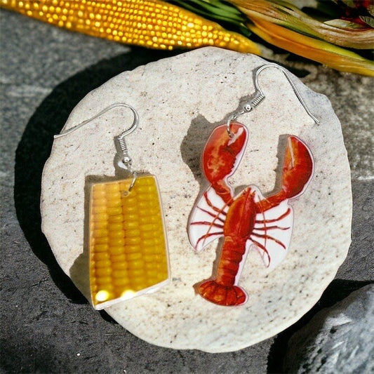 Dive into the Crawfish Craze with Our Crawfish Boil Earrings! - Rhythms of Grace Creative