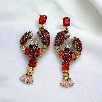 Dazzling Rhinestone Crawfish Earrings – Your New Mardi Gras Must-Have! - Rhythms of Grace Creative