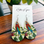 Parrot Earrings - Parrot Jewelry, Handmade Earrings, Macaw Earrings, Animal Earrings, Animal Jewelry, Bird Earrings, Tropical Bird, Island