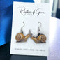 Snail Earrings - Snail Jewelry, Handmade Earrings, Handmade Jewelry, Animal Earrings, Animal Jewelry, Snail Design, Snail Shell, Slime