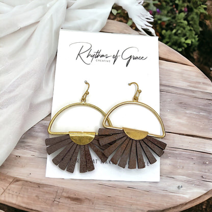 Boho Chic Earrings - Neutral Jewelry, Dangle Earrings, Boho Earrings, Boho Chic, Boho Style, Bohemian Earrings, Bohemian Accessories, Brown