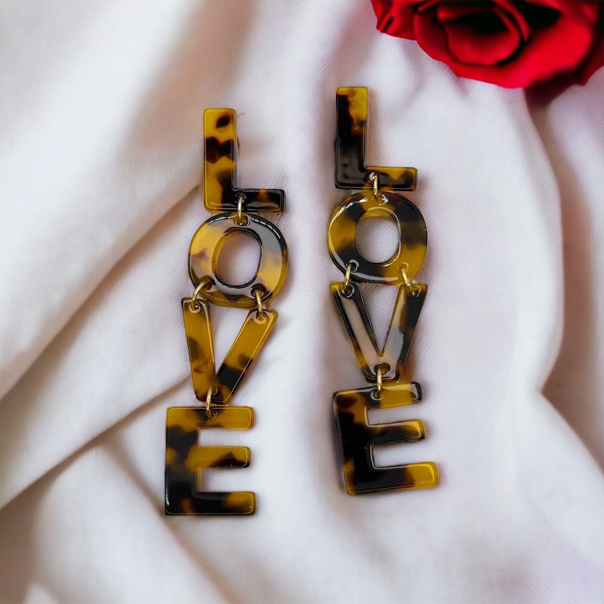 LOVE at First Dangle – Tortoiseshell Statement Earrings - Rhythms of Grace Creative