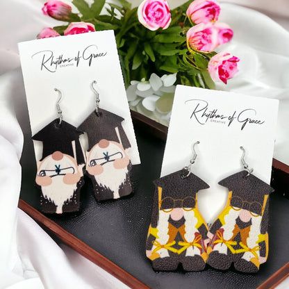 Graduation Dangle Earrings – Celebrate Your Achievement in Style! 🎓 - Rhythms of Grace Creative