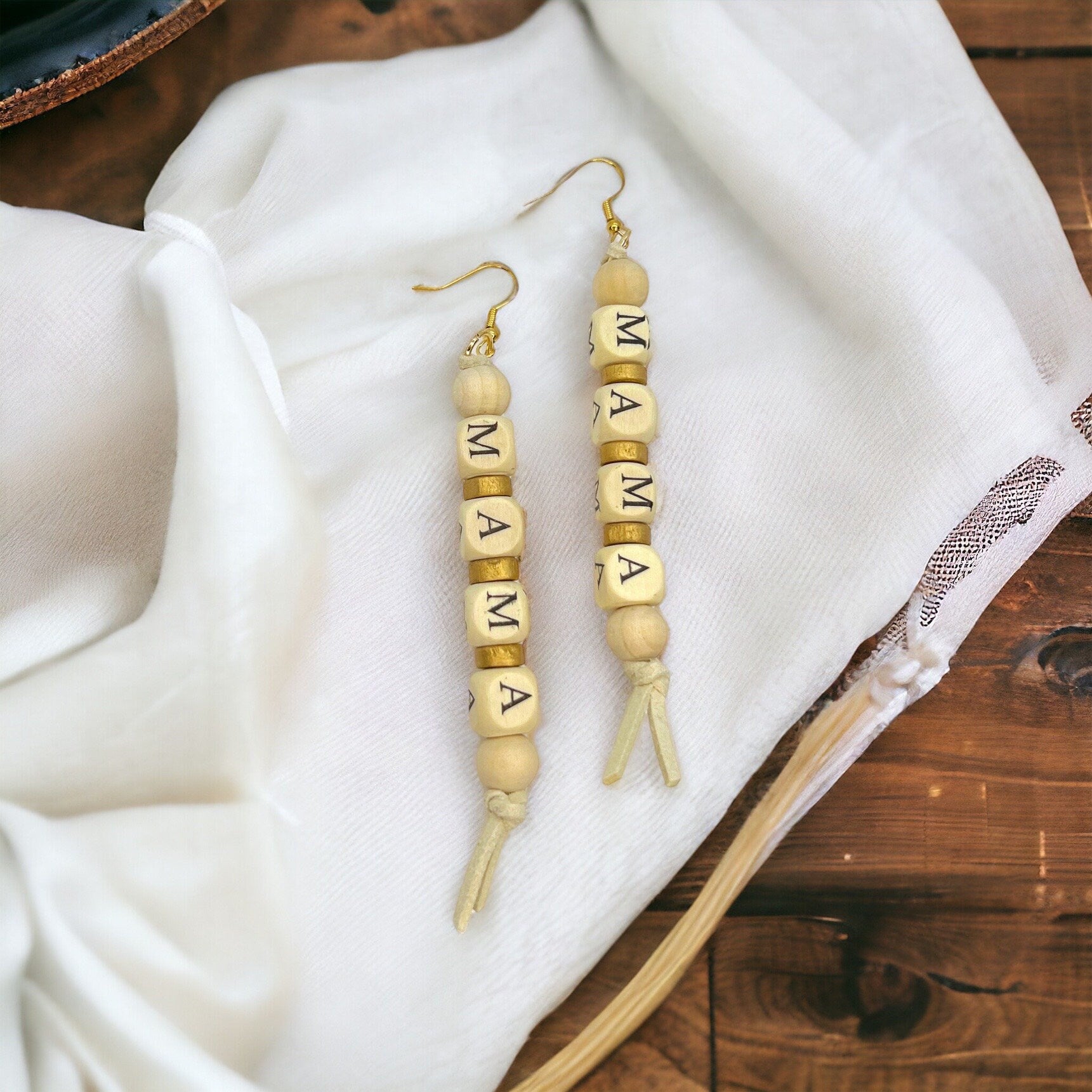 Celebrate Mama with Charming Beaded MAMA Earrings - Rhythms of Grace Creative