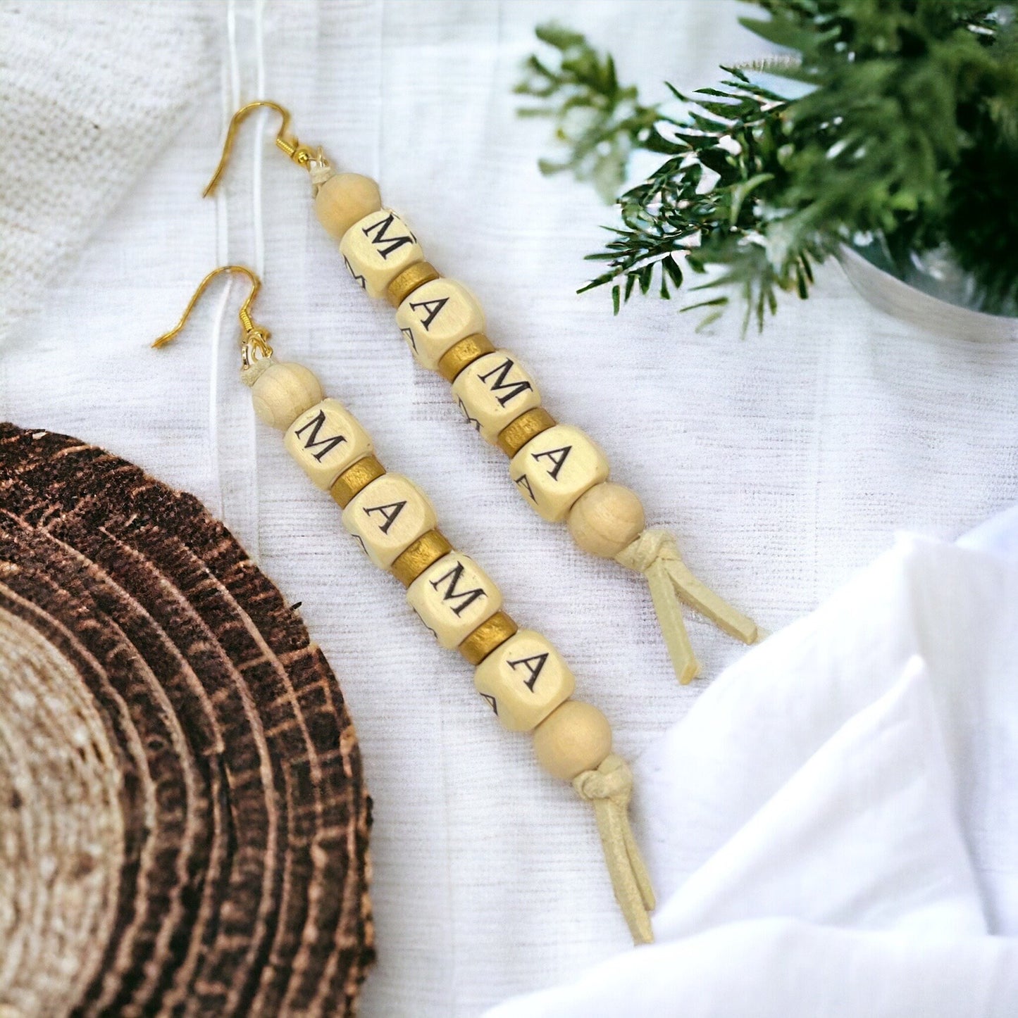 Celebrate Mama with Charming Beaded MAMA Earrings - Rhythms of Grace Creative