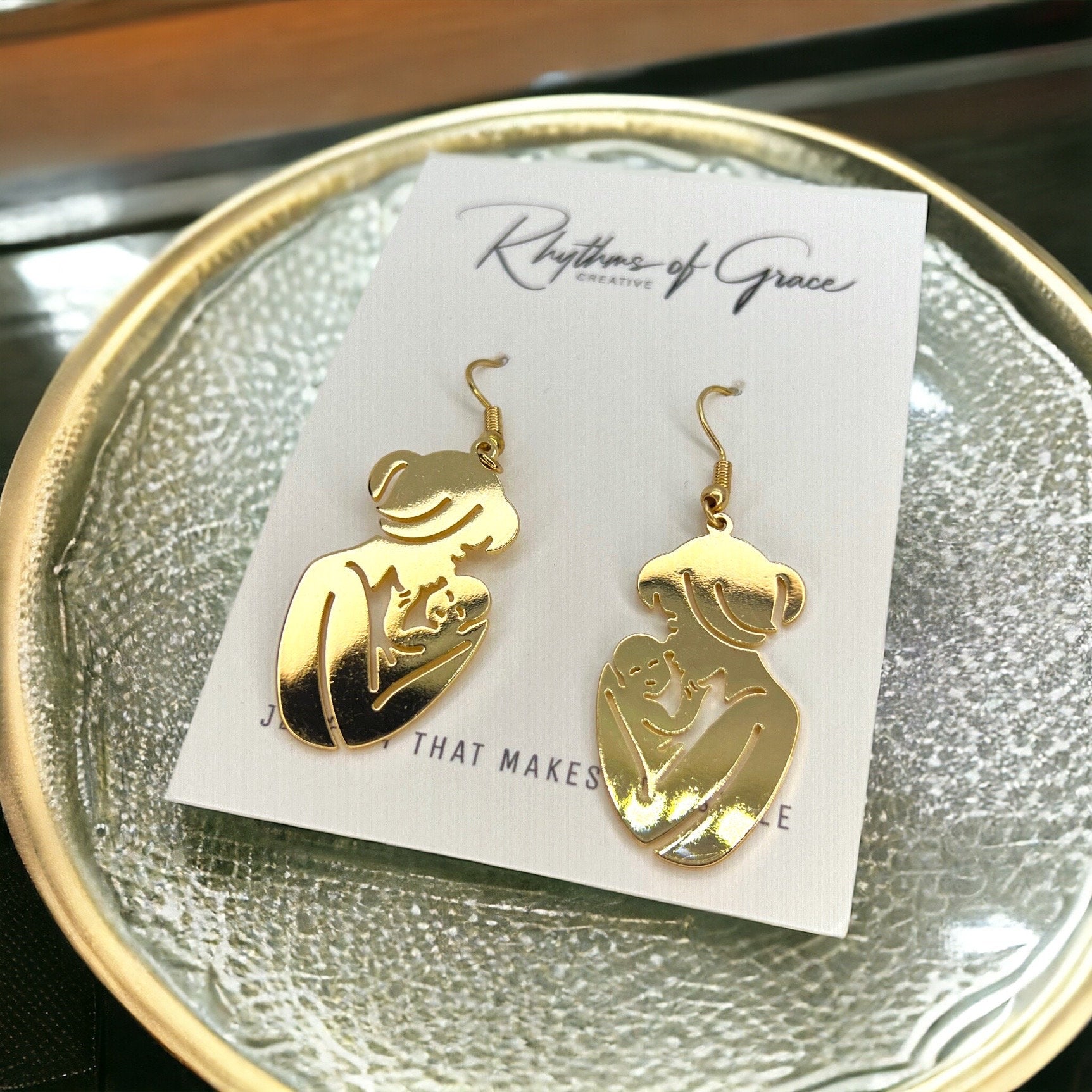 Mom’s Heart in Every Style: Gold Mother’s Day Earrings! - Rhythms of Grace Creative