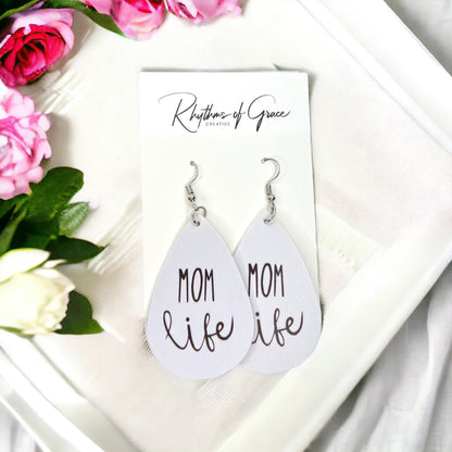 Mom Life Earrings: Wear Your Supermom Status with Style! - Rhythms of Grace Creative