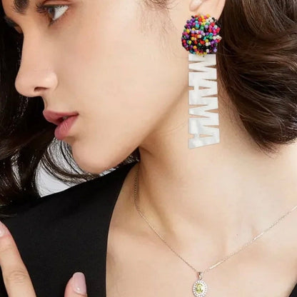 Beaded MAMA Earrings: A Celebration of Motherhood! ❤️ - Rhythms of Grace Creative