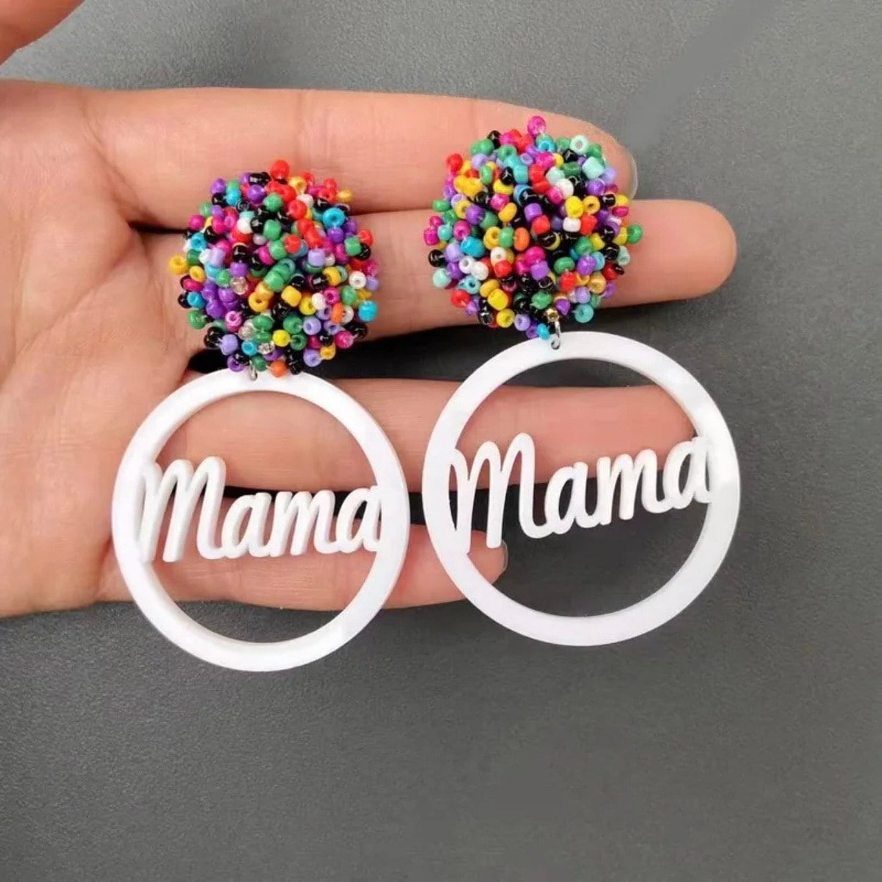 Beaded MAMA Earrings: A Celebration of Motherhood! ❤️ - Rhythms of Grace Creative