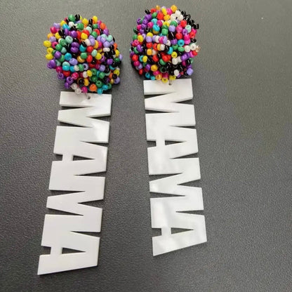 Beaded MAMA Earrings: A Celebration of Motherhood! ❤️ - Rhythms of Grace Creative