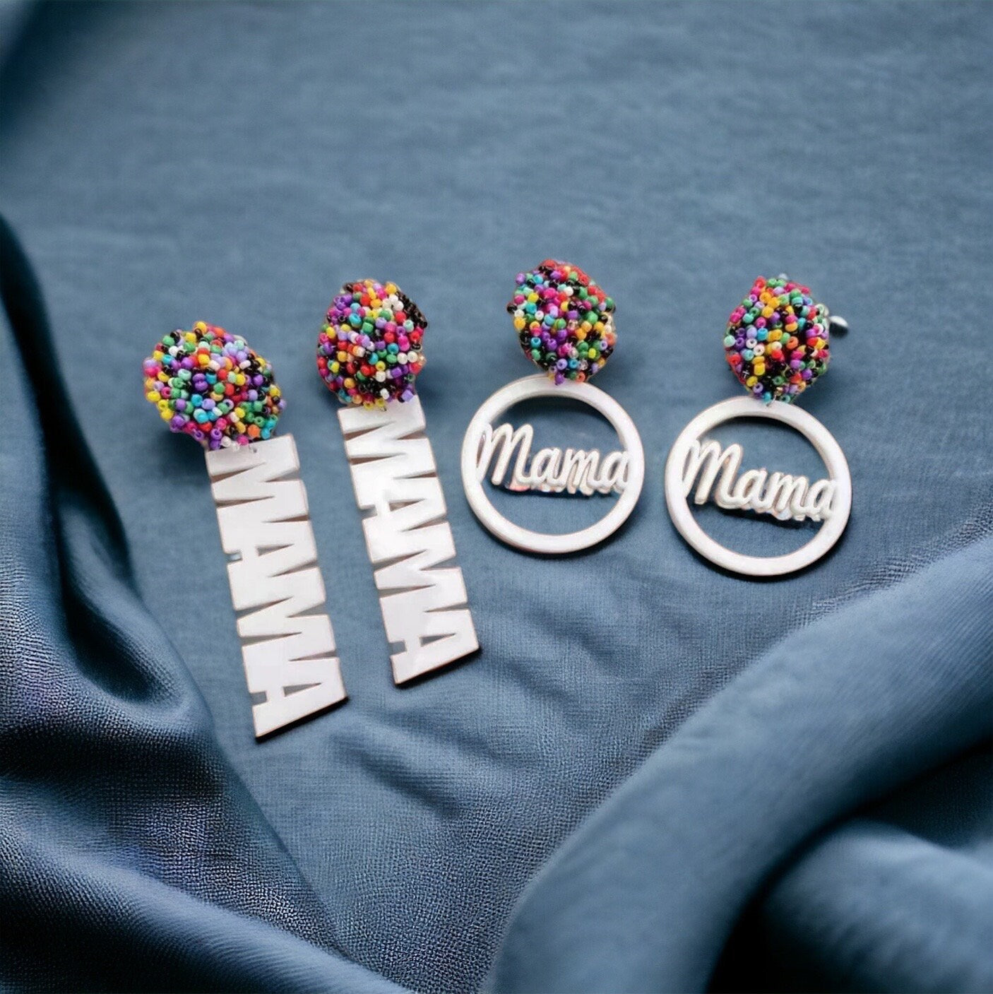 Beaded MAMA Earrings: A Celebration of Motherhood! ❤️ - Rhythms of Grace Creative