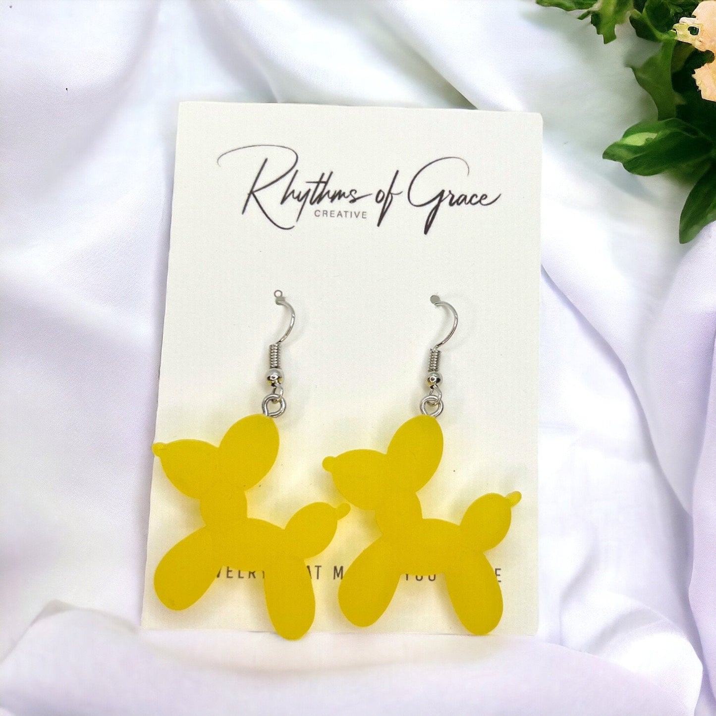 Celebrate in Style: Vibrant Bead Dog Earrings for Mardi Gras Fun! - Rhythms of Grace Creative