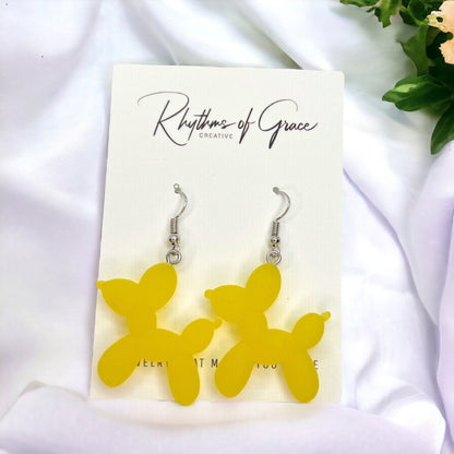 Celebrate in Style: Vibrant Bead Dog Earrings for Mardi Gras Fun! - Rhythms of Grace Creative