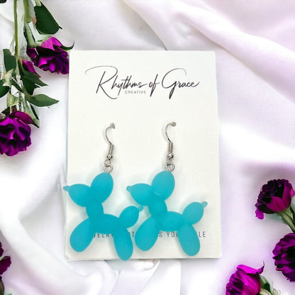 Celebrate in Style: Vibrant Bead Dog Earrings for Mardi Gras Fun! - Rhythms of Grace Creative