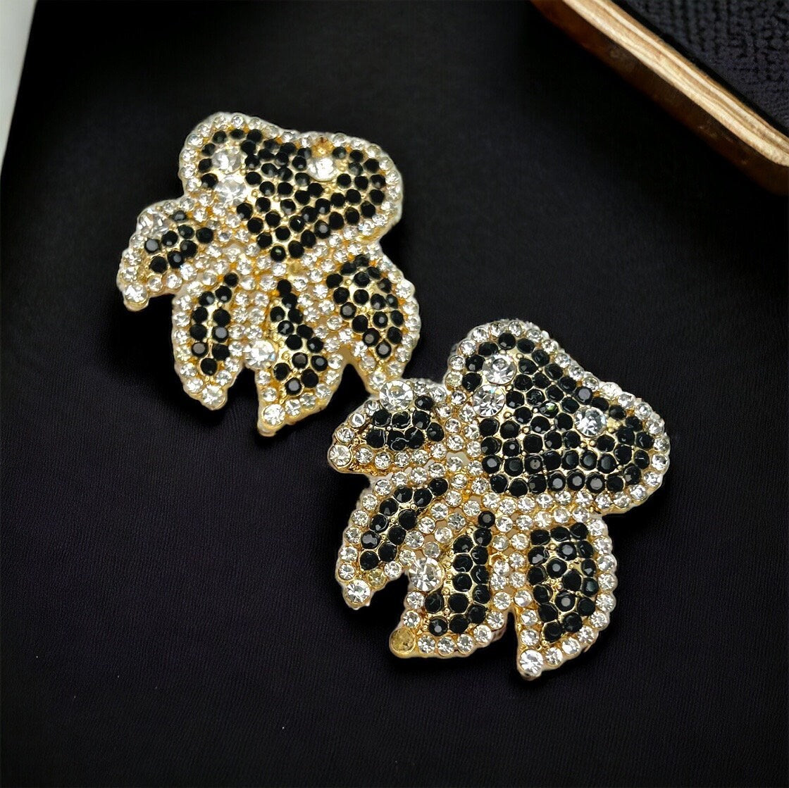 Sparkle Like You Mean It – Oversized Rhinestone Paw Print Earrings for Animal Lovers! 🐾 - Rhythms of Grace Creative